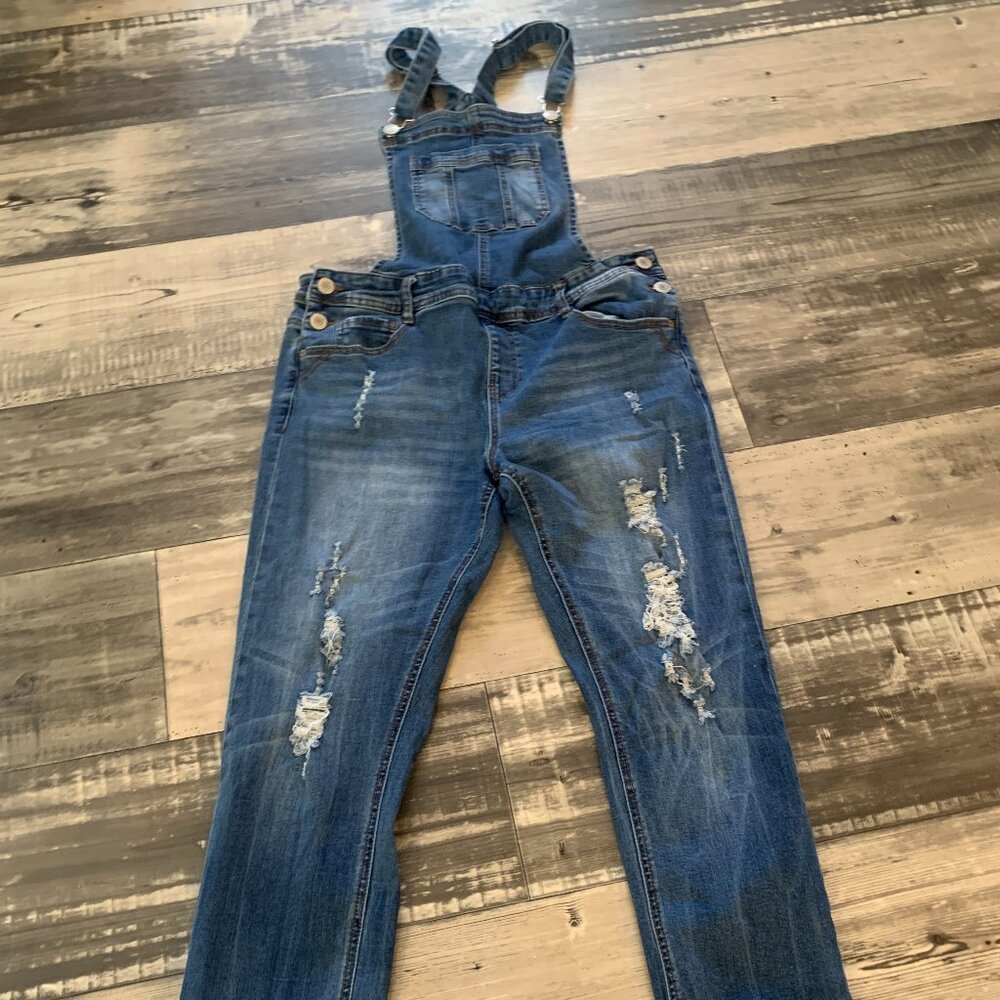 Women's Blue Denim Overalls